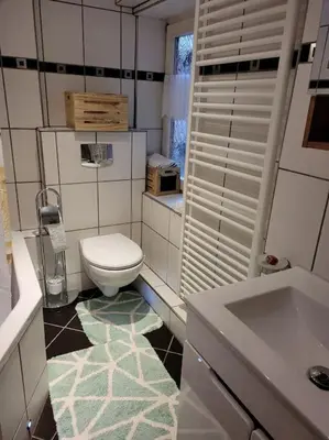 Ein Badezimmer in der Unterkunft Ferienwohnung Harzbiene