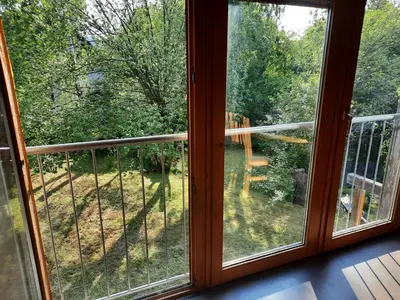Ein Balkon oder eine Terrasse in der Unterkunft HarzZeit - die Ferienwohnung mit 2 Schlafzimmern