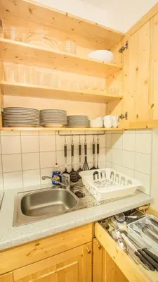 Küche/Küchenzeile in der Unterkunft Ferienwohnung Forsthaus am Brocken, 80 qm, 3 Schlafzimmer F6