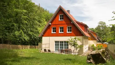 Ein Garten an der Unterkunft Ferienhäuser Ilsestein Einzelhaus, 130 qm, 4 Schlafzimmer