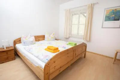 Ein Bett oder Betten in einem Zimmer der Unterkunft Ferienwohnung Nexö, 59 qm, 2 Schlafzimmer N3