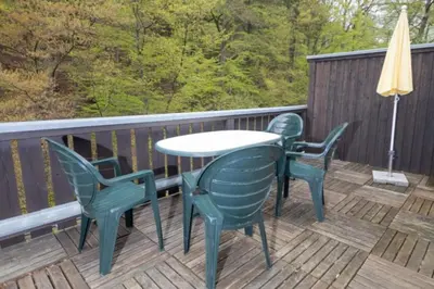 Ein Balkon oder eine Terrasse in der Unterkunft Ferienwohnung Nexö, 45 qm, 1 Schlafzimmer N5