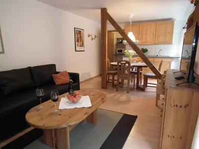 Küche/Küchenzeile in der Unterkunft Ferienwohnung Nexö, 45 qm, 1 Schlafzimmer N6