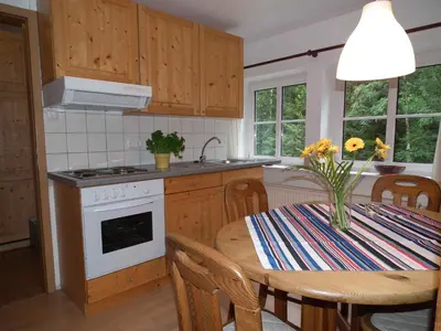 Küche/Küchenzeile in der Unterkunft Ferienwohnung Nexö, 45 qm, 1 Schlafzimmer N6
