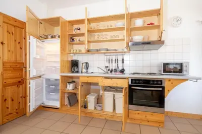 Küche/Küchenzeile in der Unterkunft Ferienwohnung Forsthaus am Brocken, 40 qm, 1 Schlafzimmer F3