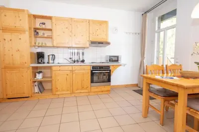 Küche/Küchenzeile in der Unterkunft Ferienwohnung Forsthaus am Brocken, 40 qm, 1 Schlafzimmer F3