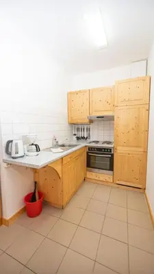 Küche/Küchenzeile in der Unterkunft Ferienwohnung Forsthaus am Brocken, 40 qm, 1 Schlafzimmer F4