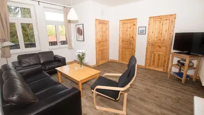 TV/Unterhaltungsangebot in der Unterkunft Ferienwohnung Forsthaus am Brocken, 60 qm, 3 Schlafzimmer F5