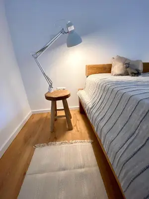 Ein Bett oder Betten in einem Zimmer der Unterkunft Harzpur Lodge - Pure Entspannung in purer Natur