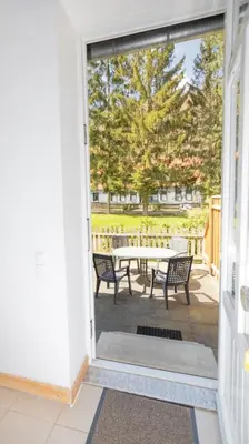Ein Balkon oder eine Terrasse in der Unterkunft Ferienwohnung Forsthaus am Brocken, 35 qm, 1 Wohn-Schlafzimmer F1
