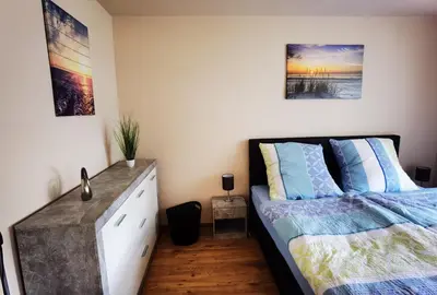 Ein Bett oder Betten in einem Zimmer der Unterkunft Ferienwohnung im Starenweg