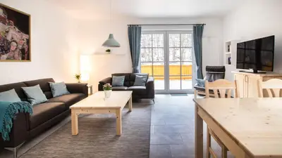 TV/Unterhaltungsangebot in der Unterkunft I 1-1 Ferienhäuser Ilsestein Doppelhaus, 100 qm, 3 Schlafzimmer