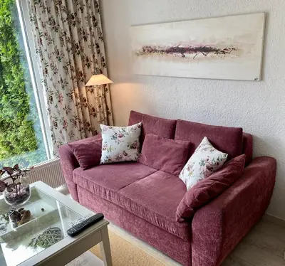 Ein Sitzbereich in der Unterkunft Lodge 2 Bad Harzburg