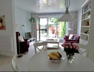 Ein Sitzbereich in der Unterkunft Lodge 2 Bad Harzburg