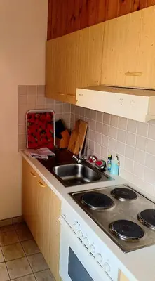 Küche/Küchenzeile in der Unterkunft Bio-Hotel Zum Forsthaus