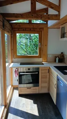 Küche/Küchenzeile in der Unterkunft Ferienhaus am Bückeberg