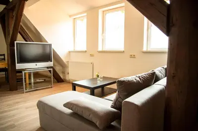 TV/Unterhaltungsangebot in der Unterkunft Ferienwohnung Up'n Spitzböhn