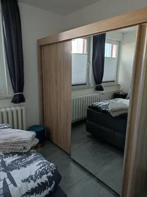 Ein Bett oder Betten in einem Zimmer der Unterkunft Fewo zur Dampflok 2