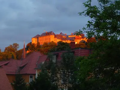 Das Gebäude in dem sich die Ferienwohnung befindet