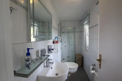 Ein Badezimmer in der Unterkunft Schlossblick