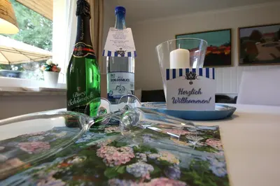 Getränke in der Unterkunft Schlossblick