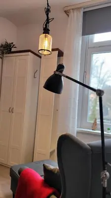 Ein Sitzbereich in der Unterkunft Berg-Büdchen - schnuckelige Maisonette-FeWo - gemütlich und günstig