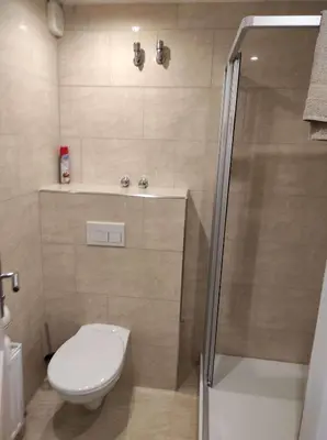 Ein Badezimmer in der Unterkunft Gästehaus Harzklause 2