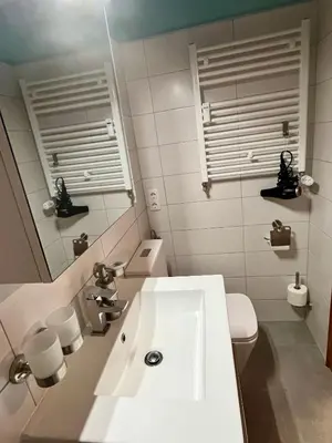Ein Badezimmer in der Unterkunft Harznest 2
