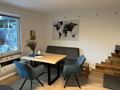 Ein Sitzbereich in der Unterkunft Steinbachhütte 2