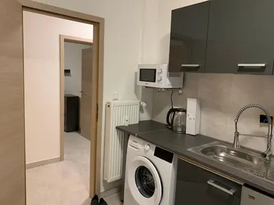 Küche/Küchenzeile in der Unterkunft MyCha Ferienwohnung