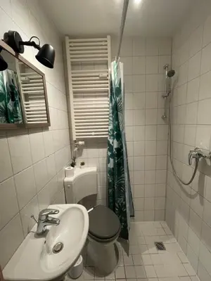Ein Badezimmer in der Unterkunft FeWo „Am Kanonenberg“