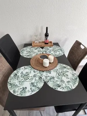 Ein Sitzbereich in der Unterkunft FeWo „Am Kanonenberg“