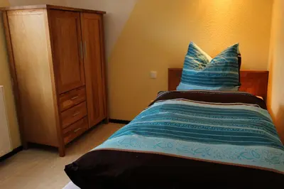 Ein Bett oder Betten in einem Zimmer der Unterkunft Ferienhaus Simone