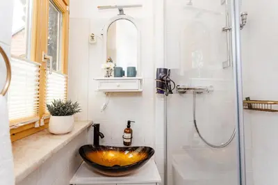 Ein Badezimmer in der Unterkunft Bismarck-Suite by Meis in Quedlinburg Zentral