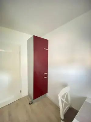 Ein Bett oder Betten in einem Zimmer der Unterkunft Harzperle 2 II zentrales 3 Zi Apartment II Familien