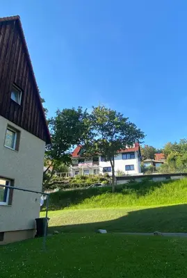 Das Gebäude in dem sich die Ferienwohnung befindet