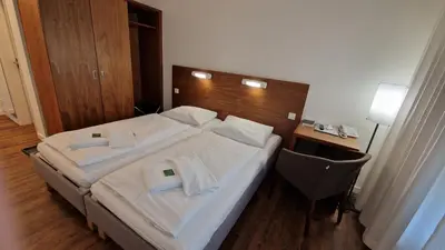 Ein Bett oder Betten in einem Zimmer der Unterkunft Kloster Drübeck