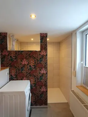 Ein Badezimmer in der Unterkunft Ferienwohnungen im Kreuztal
