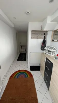 Küche/Küchenzeile in der Unterkunft Ferienwohnung Bad Harzburg Grubenweg 34
