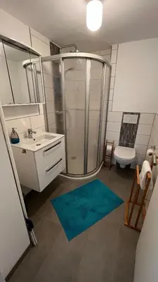 Ein Badezimmer in der Unterkunft Ferienwohnung Bad Harzburg Grubenweg 34