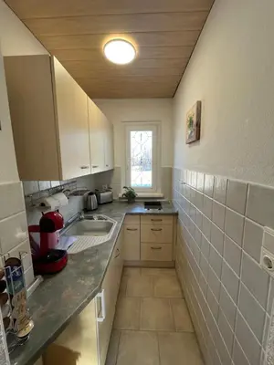 Küche/Küchenzeile in der Unterkunft Ferienhaus Waldoase