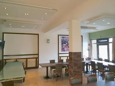 Ein Sitzbereich in der Unterkunft Hotel Garni Demmel & Cie