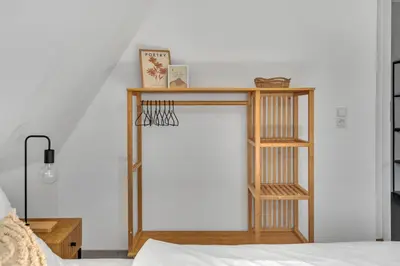 Ein Bett oder Betten in einem Zimmer der Unterkunft Superb - Schlossblick - Zentral - Smart TV