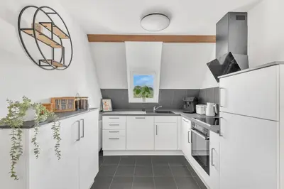 Küche/Küchenzeile in der Unterkunft Superb - Schlossblick - Zentral - Smart TV