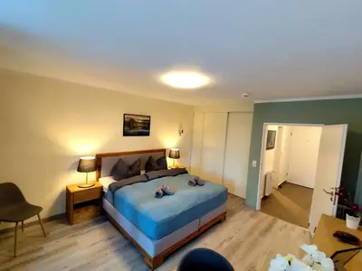 Ein Bett oder Betten in einem Zimmer der Unterkunft Apartment Harzgeflüster