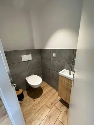 Ein Badezimmer in der Unterkunft Ferienhaus im Altstadtzentrum