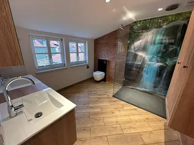 Ein Badezimmer in der Unterkunft Ferienhaus im Altstadtzentrum