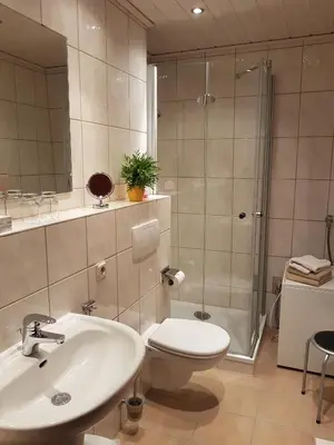 Ein Badezimmer in der Unterkunft Harzburger Ferienwohnung