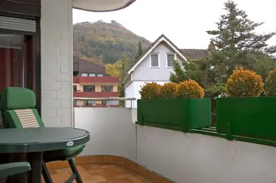 Ein allgemeiner Bergblick oder ein Berglick von der Ferienwohnung aus