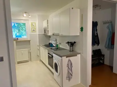 Küche/Küchenzeile in der Unterkunft Luchsury Appartment